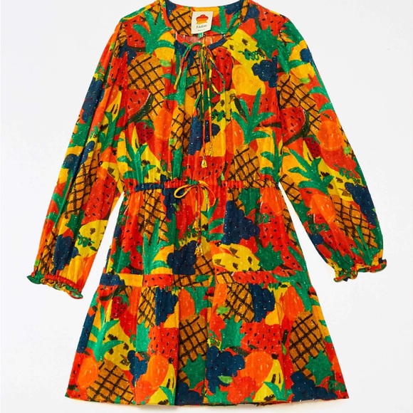 Anthropologie farm Rio fruity dress mini sz medium - Picture 2 of 5
